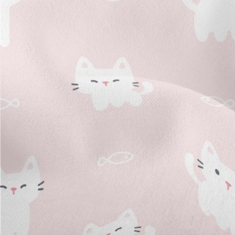 White Mouthless Kitten Lightweight Performance Linen
