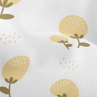 Cute Yellow Buds Lightweight Performance Linen