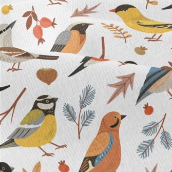 Winter Forest Birds Modern Jersey