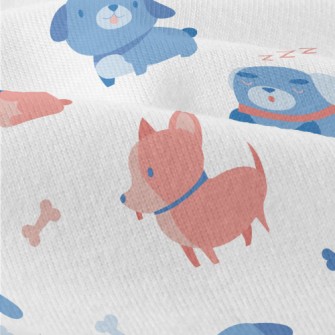 Contrast Color Puppy Graffiti Modern Jersey