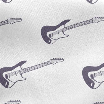 Hand Drawn Electric Guitar Jersey Backed Fleece