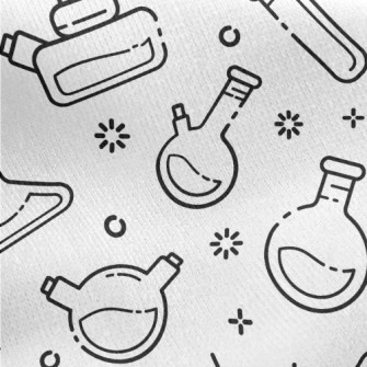 Chemical Experiment Equipment Jersey Backed Fleece