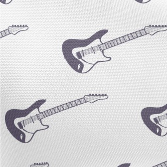 Hand Drawn Electric Guitar Pongee