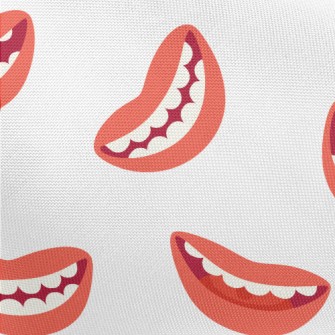 Cartoon Smiling Mouth Pongee