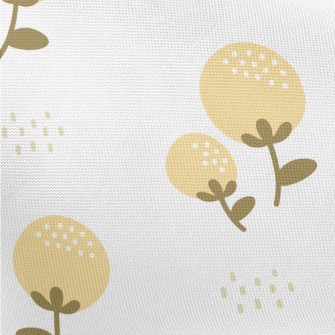 Cute Yellow Buds Pongee