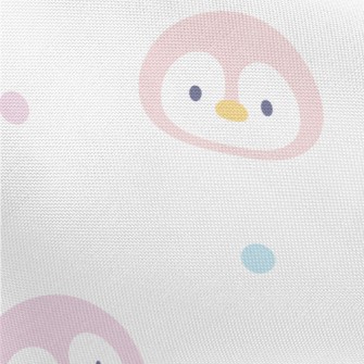 Colorful Cartoon Penguin Pongee