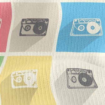 Retro Cassette Tape Stretch Jersey