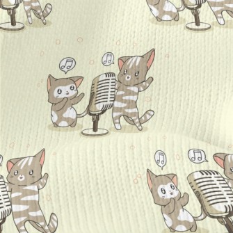 Singing Cute Cat Stretch Jersey