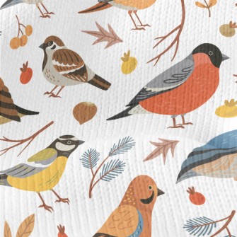 Winter Forest Birds Stretch Jersey