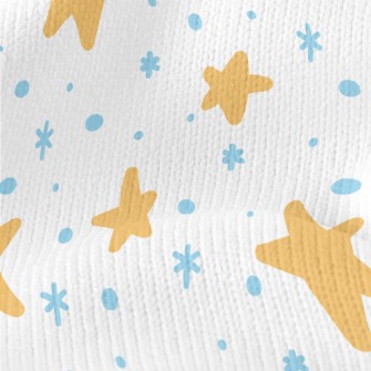 Cartoon Doodle Stars Stretch Jersey
