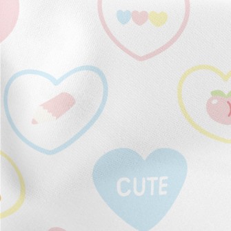 Cute Love Giraffe Lightweight Cotton Poplin