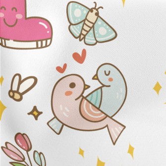 Romantic Spring Morning Lightweight Cotton Poplin