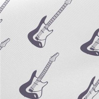 Hand Drawn Electric Guitar Midweight Cotton Poplin