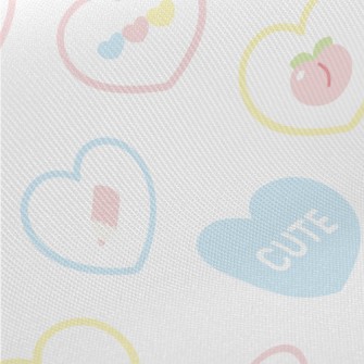 Cute Love Giraffe Midweight Cotton Poplin