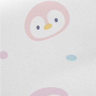 Colorful Cartoon Penguin Midweight Cotton Poplin