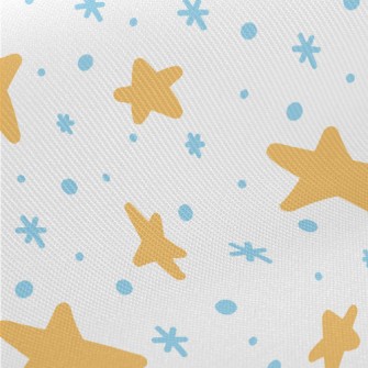 Cartoon Doodle Stars Midweight Cotton Poplin