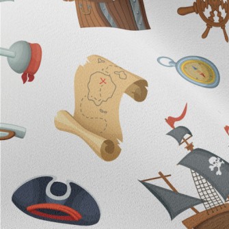 Cartoon Pirate Elements Chiffon