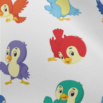 Colorful Naughty Bird Chiffon