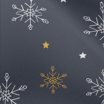 Beautiful Two-color Snowflakes Chiffon