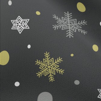 New Year Snowflake Pattern Chiffon