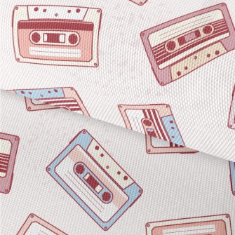 Vintage Hand Drawn Audio Casse Waterproof Oxford