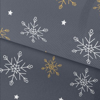 Beautiful Two-color Snowflakes Waterproof Oxford