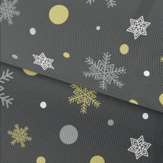New Year Snowflake Pattern Waterproof Oxford