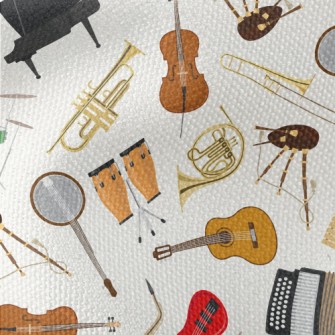 Common Instruments In Jazz Waterproof Canvas