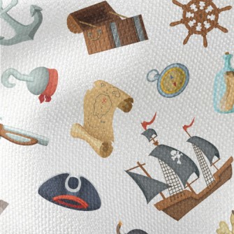 Cartoon Pirate Elements Waterproof Canvas