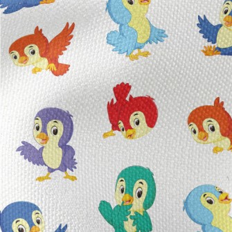 Colorful Naughty Bird Waterproof Canvas