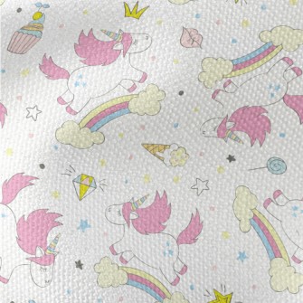 Unicorns And Desserts Waterproof Canvas