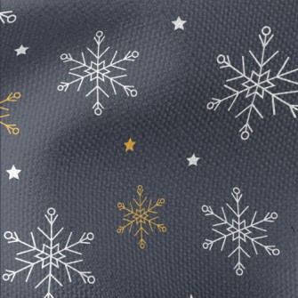 Beautiful Two-color Snowflakes Waterproof Canvas