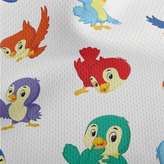 Colorful Naughty Bird Athletic Mesh Flat Back