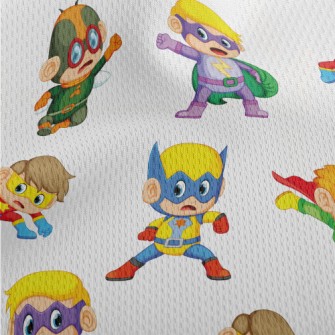 Children&#39;s Superheroes Athletic Mesh Flat Back