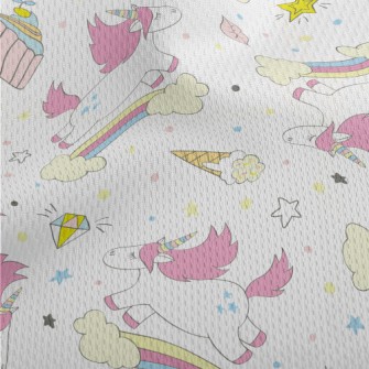 Unicorns And Desserts Athletic Mesh Flat Back