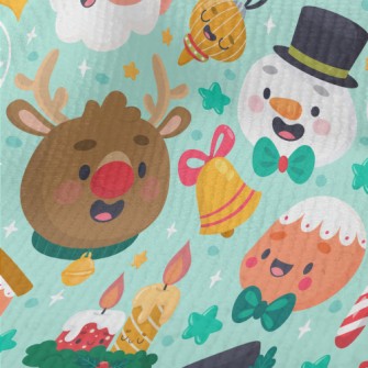 Santa Claus And Reindeer Terry