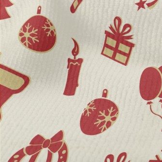 Retro Christmas And New Year Terry