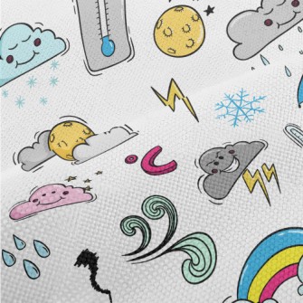 Cartoon Weather Elements Performance Linen
