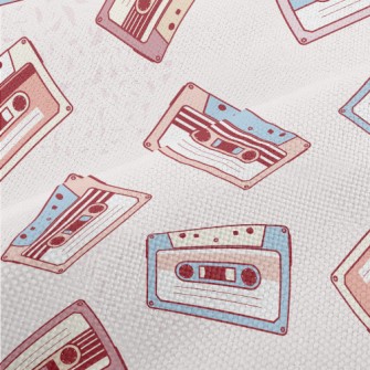 Vintage Hand Drawn Audio Casse Performance Linen