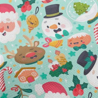 Santa Claus And Reindeer Performance Linen
