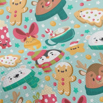 Cute Animals And Christmas Tre Performance Linen