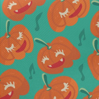 Halloween Smiling Pumpkin Twill
