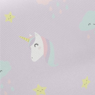 Unicorn And Colorful Clouds Twill