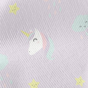 Unicorn And Colorful Clouds Standard Corduroy