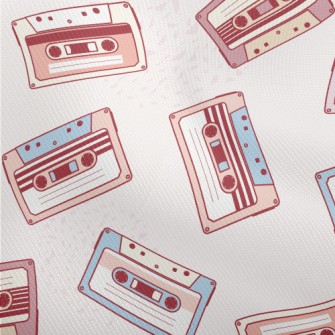 Vintage Hand Drawn Audio Casse Dobby