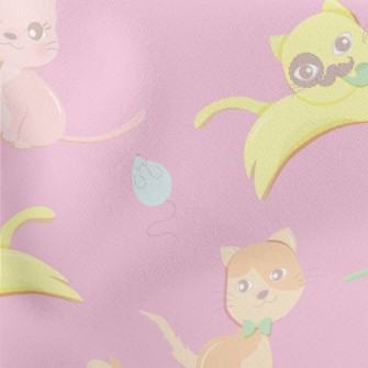 Happy Elegant Kitten Stretch Ponte