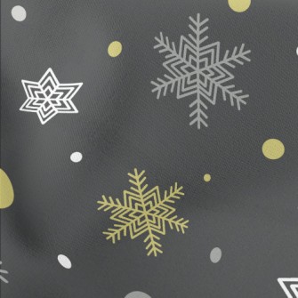 New Year Snowflake Pattern Stretch Ponte
