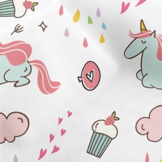 Elegant Cute Unicorn Micro Fleece
