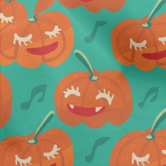 Halloween Smiling Pumpkin Micro Fleece