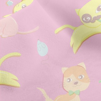 Happy Elegant Kitten Micro Fleece